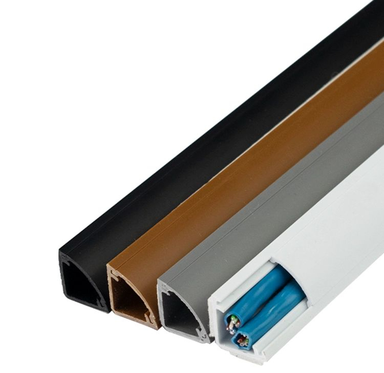 코너 전선 몰딩 쫄대 보호관 모서리 커버 랜선 인터넷 PVC 배선 A10 화이트 미니 5-8개 1m - 상품 이미지