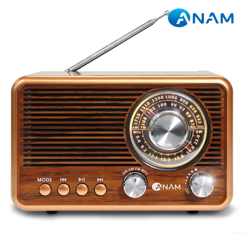 아남 ANAM 레트로 블루투스 FM 라디오 스피커 클래식 디자인 USB SD카드 R50 이미지 6