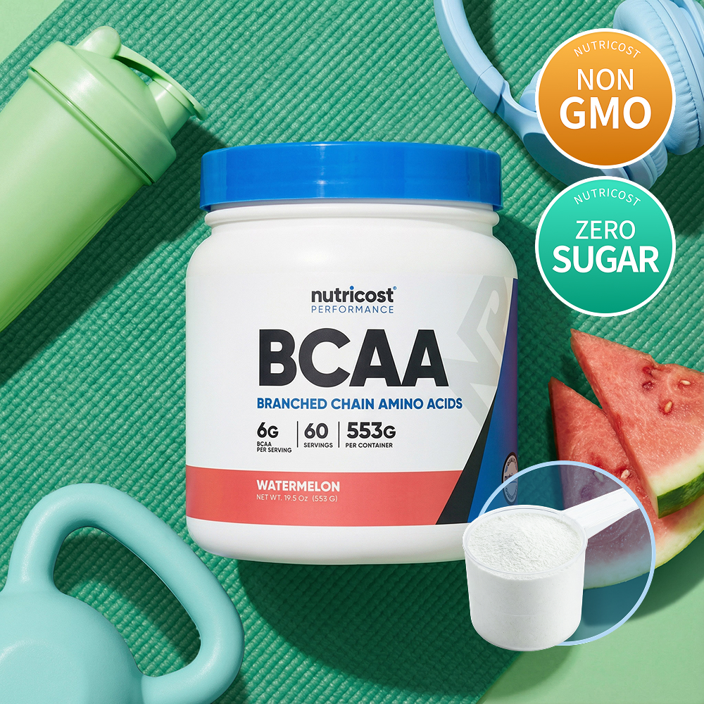 뉴트리코스트 대체당 함유 고함량 BCAA 6,000mg 60회분 수박, 553g, 1개 - 상품 이미지