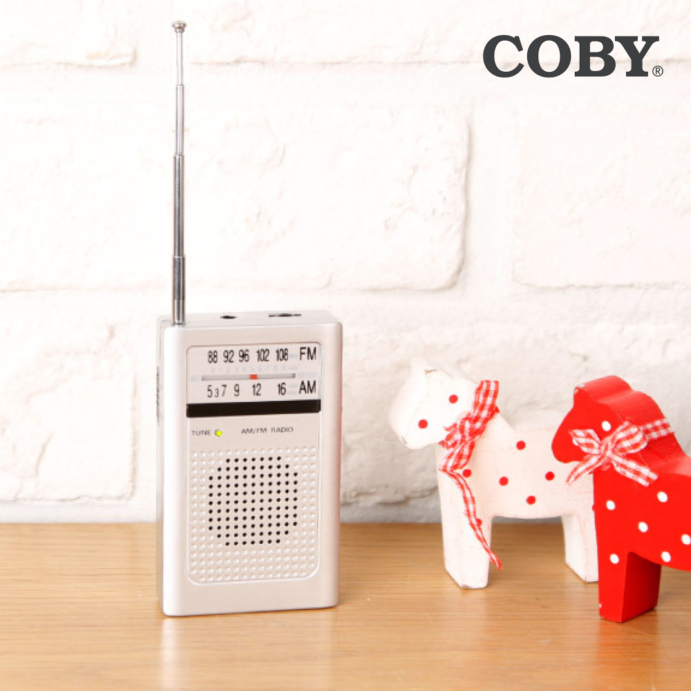 코비 COBY 미니 라디오 AM FM 휴대용 재난대비 비상용 스피커 건전지 CXPR30 - 상세 이미지 4