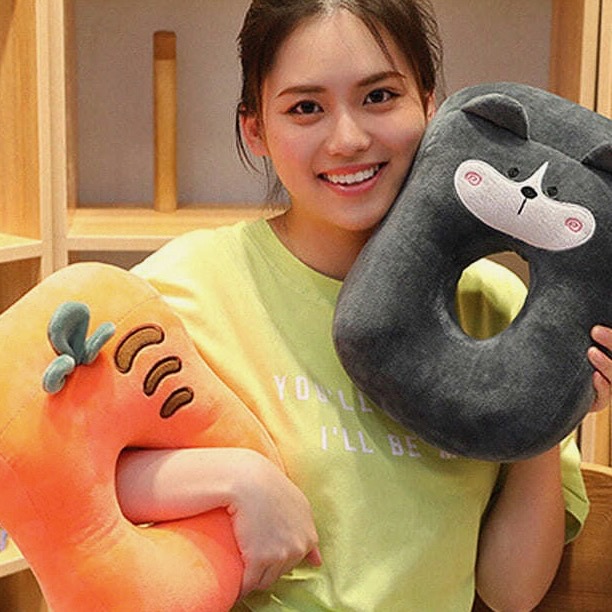 우루 낮잠베개 책상 쿠션 사무실 학교 교실 학생 직장인 수면 도넛 목베개 4color