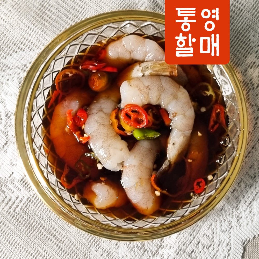 통영할매 깐 순살 간장 양념 새우장 330G - 상세 이미지 4