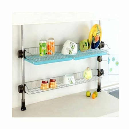 자사 협력업체 씽크선반 2단 800 주방 정리 수납 선반 이중 고급 조립 아이템 공간활용 차별 디자인