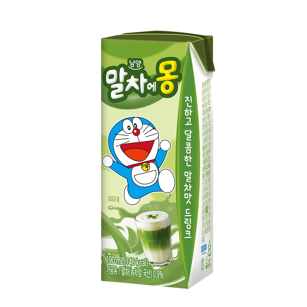 말차에몽 190ml x 24개 - 상품 이미지