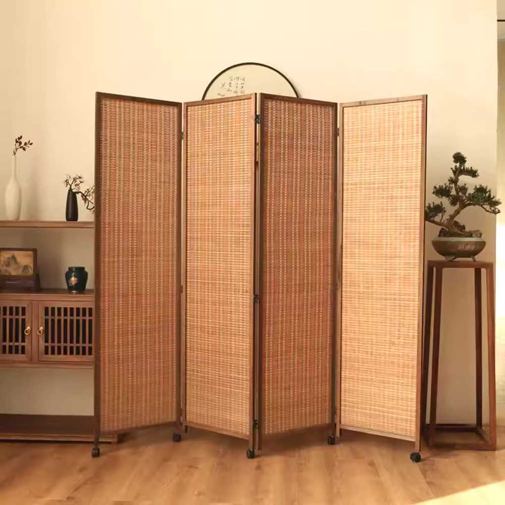 사무실 칸막이 대나무 가림판 엔틱 공간 인테리어 200x40cm 3패널 - 상세 이미지 2