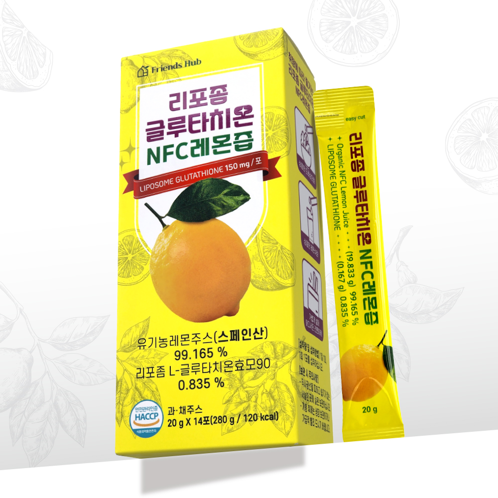 프렌즈허브 리포좀 글루타치온 NFC 레몬즙 14포, 2개 - 상세 이미지 2