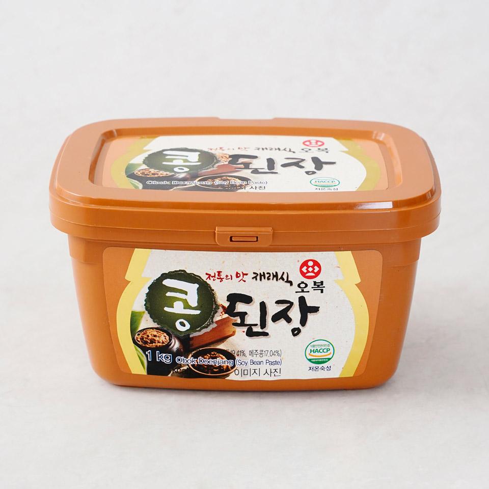 메가마트 오복 우리콩 재래식된장 1kg - 상품 이미지