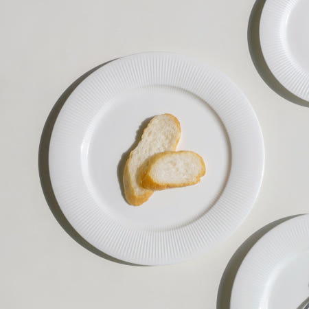 JLCOPJ협력사 크림화이트 1인 혼밥 혼식 라운드 접시 23cm 1p 제이엘생활