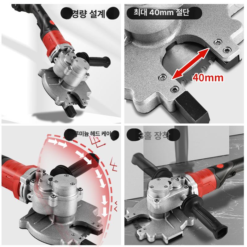 리튬 배터리 철근 절단기 유압식 무수 컷팅기 핸디형 리튬 4.5 본체만 - 상세 이미지 3