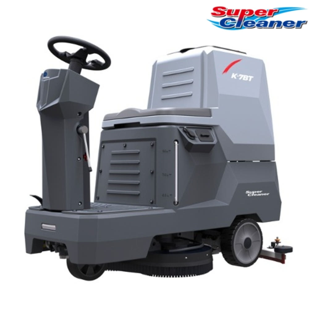 탑승식 스크러버 청소차 건물바닥 세제 습식 전동카트형 청소차 : 신일N위시웨이