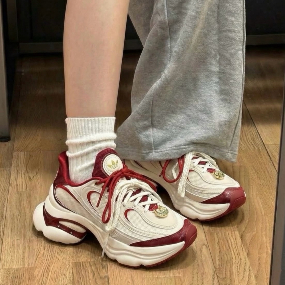 아디다스 오리지널 오즈베누즈 화이트 골드 레드 이미지 6