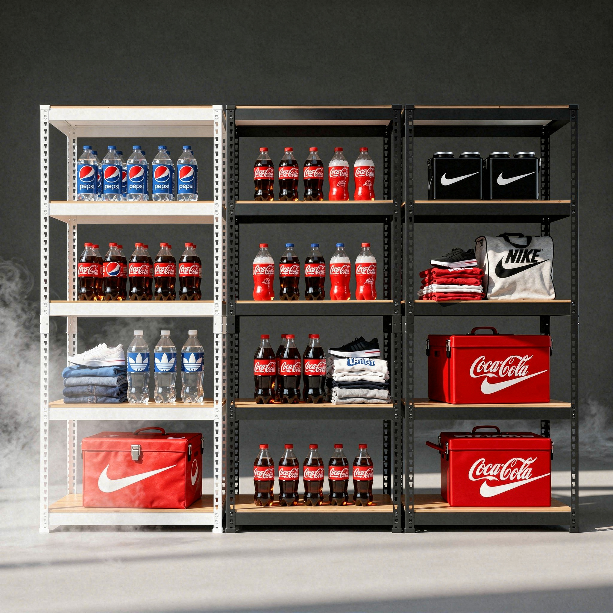 스피드랙 철제선반 조립식 앵글 선반 베란다 펜트리 무볼트 창고 건조기 렉 3030605단