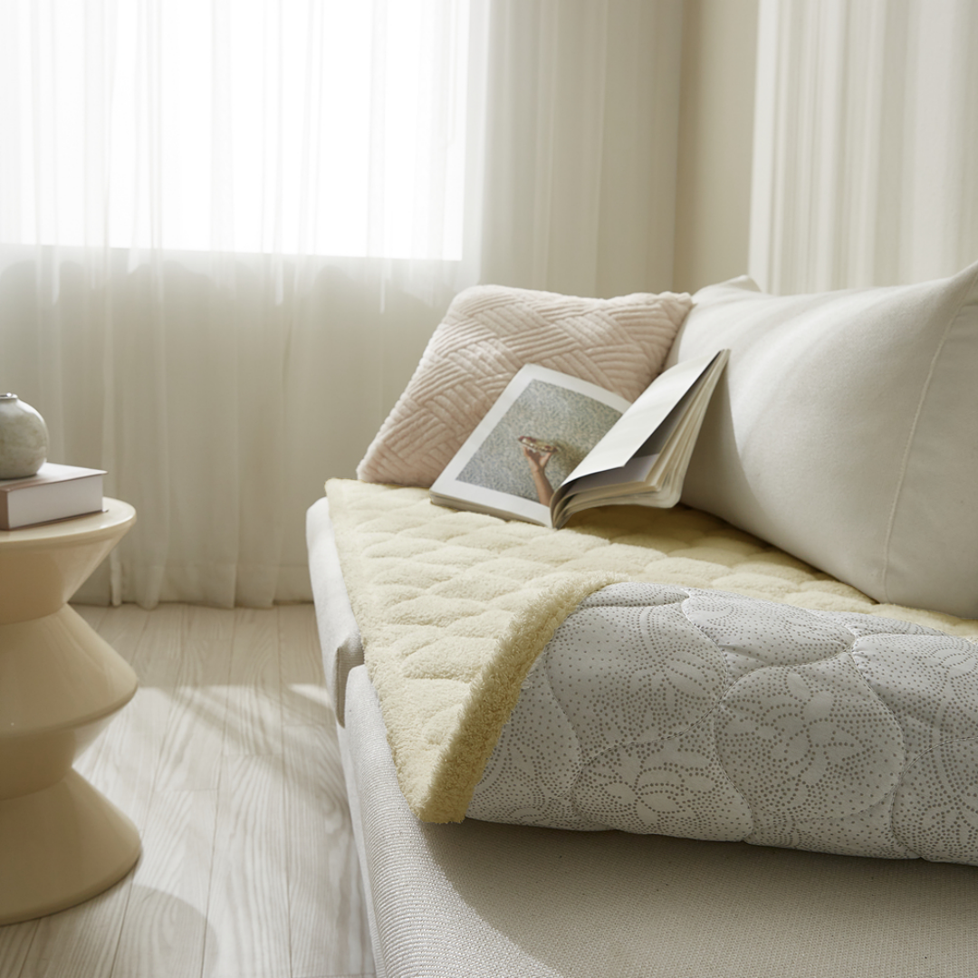 호이데코 라쎄 토퍼 쇼파패드 오트밀 베이지, 60x180(3인용)