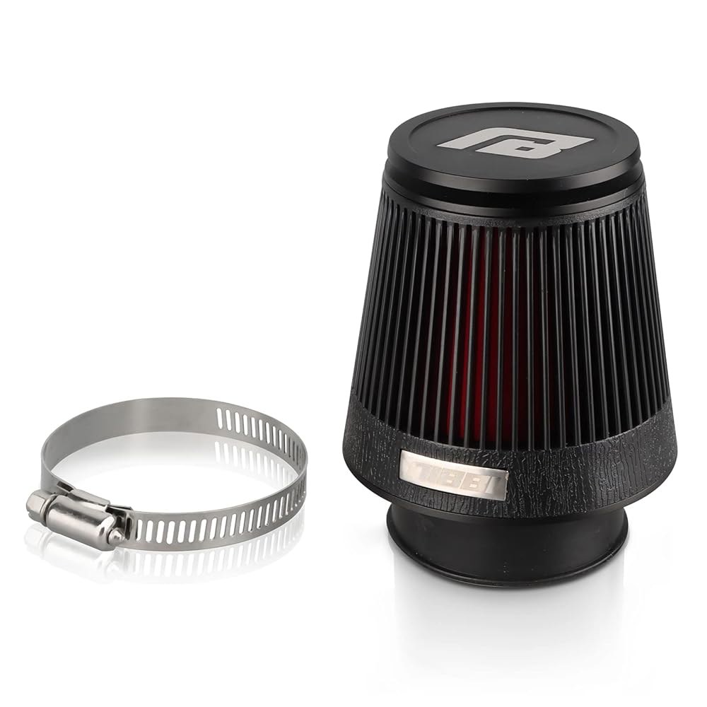 NIBBI 레이싱 CNC 48MM 에어 필터 원형 테이퍼드, 더트 바이크 ATV 쿼드 고 카트 피트 부품용 유니버설 42mm-black - 상품 이미지