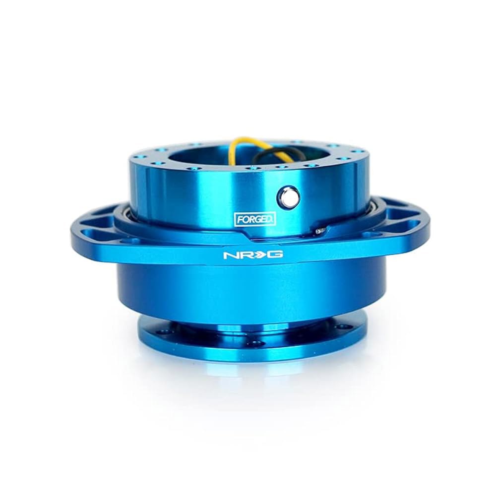 NRG-SRK-257BL-BL Gen 2.0 스티어링 휠 키트 6x74mm 퀵 볼트 및 컷아웃 바디/블루 링 어댑터, 6x70mm 블루 패턴 릴리즈 Blue - 상세 이미지 3