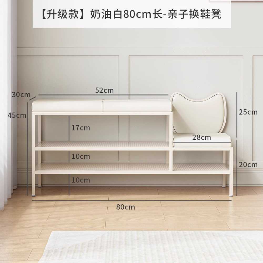 현관 벤치 신발장 스툴 의자 베란다 오픈 학원 아파트 80cm / 그레이 이미지 7