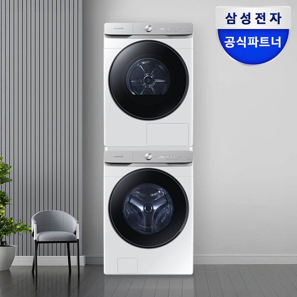 삼성 AI 세탁기 건조기 21+21kg WF21DG6650BW2T 1등급