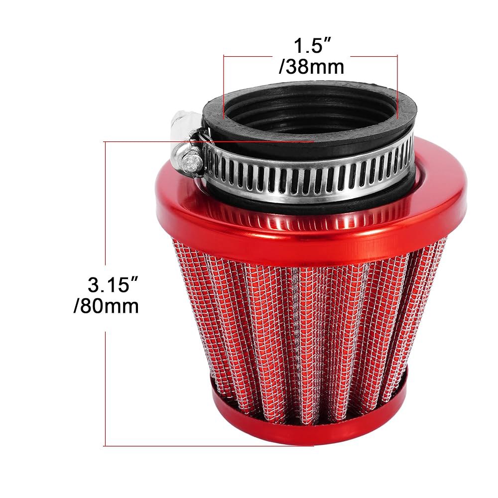 38mm 에어 필터 50cc 90cc 110cc 125cc 프레데터 196cc 200cc 212cc SSR110 125 GX160 GX200 PW80 PW50 CT200U CT20 - 상세 이미지 2
