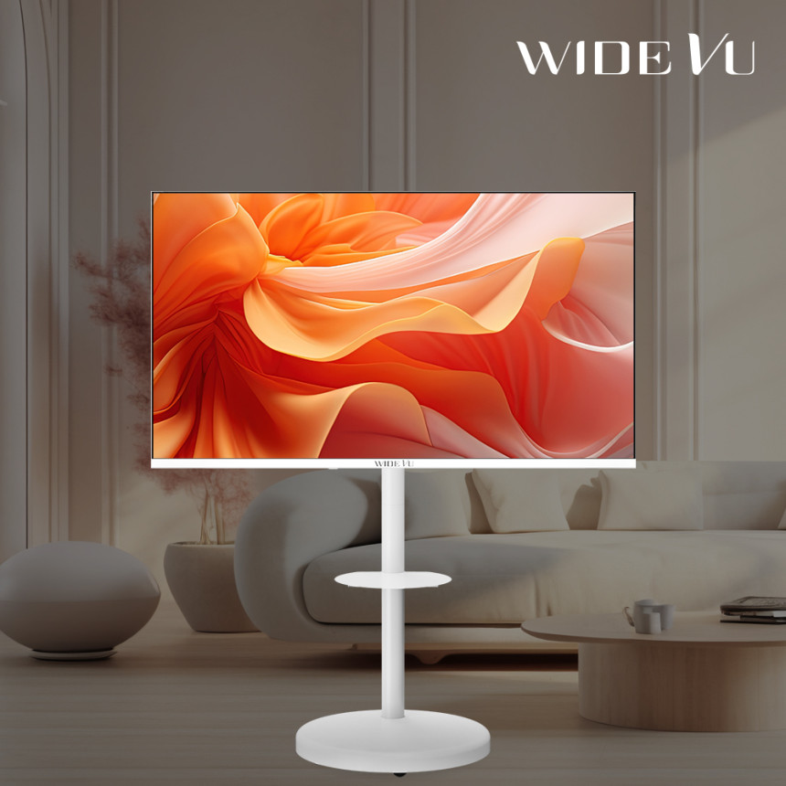 와이드무빙뷰 화이트에디션 삼탠바이미 셋트 127cm(50인치) 4K UHD QLED 스마트 이동식 TV 대형 중소바이미