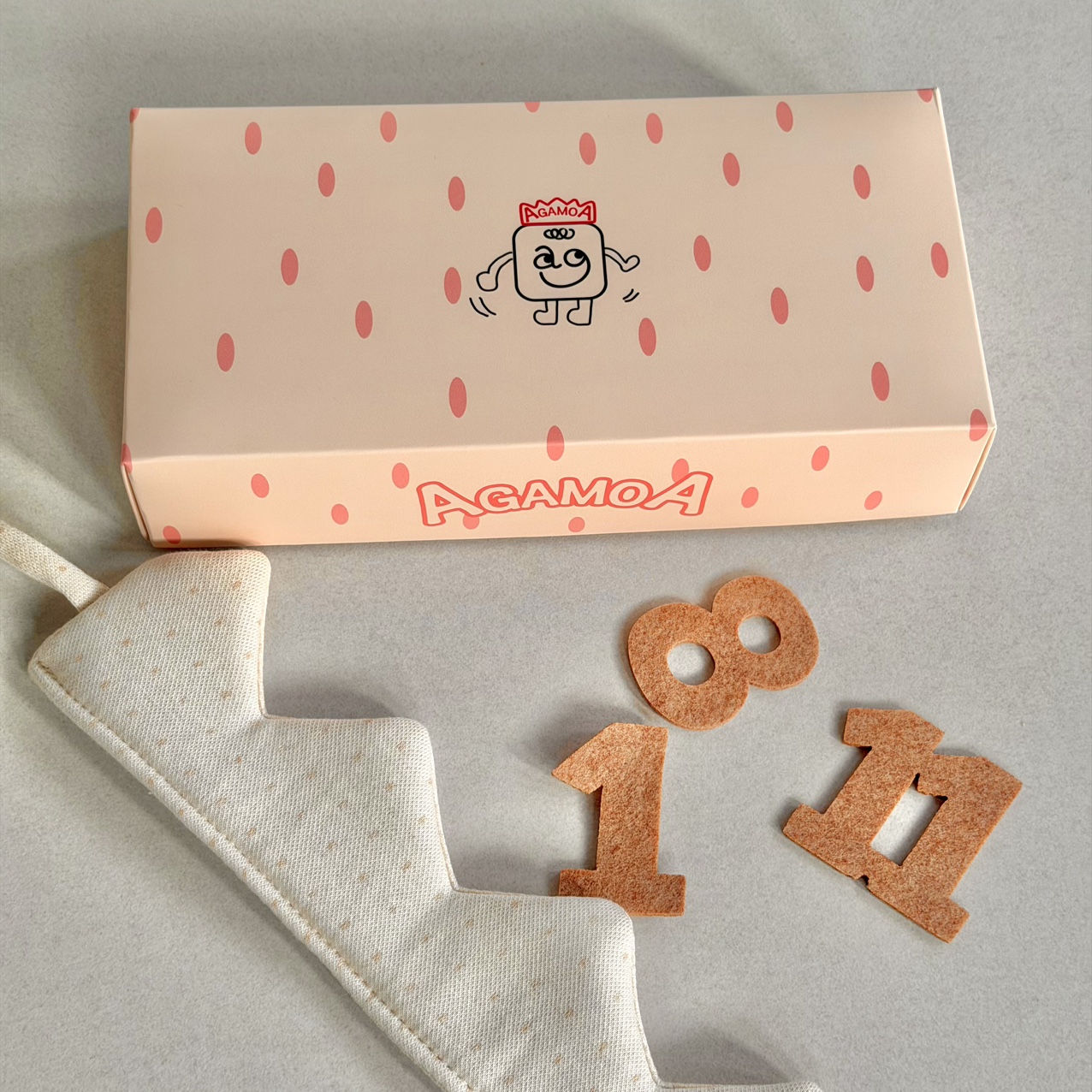 아가모아 아기 기념일 생일 왕관 머리띠 출산 임신 선물