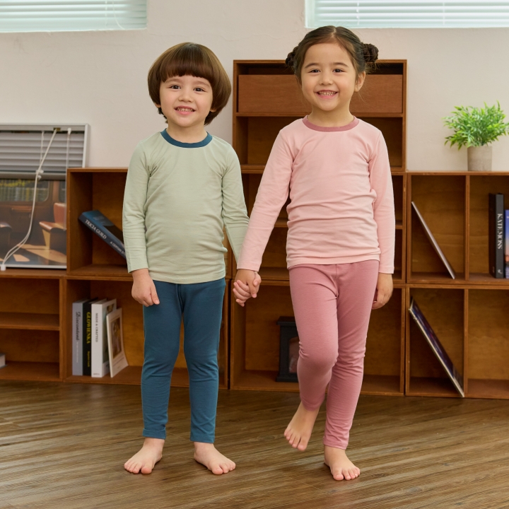 5+1 아기겨울실내복 아기실내복 후라이스 모달 골지 신생아내복 신생아내의 유아내복 유아내의 이미지 3