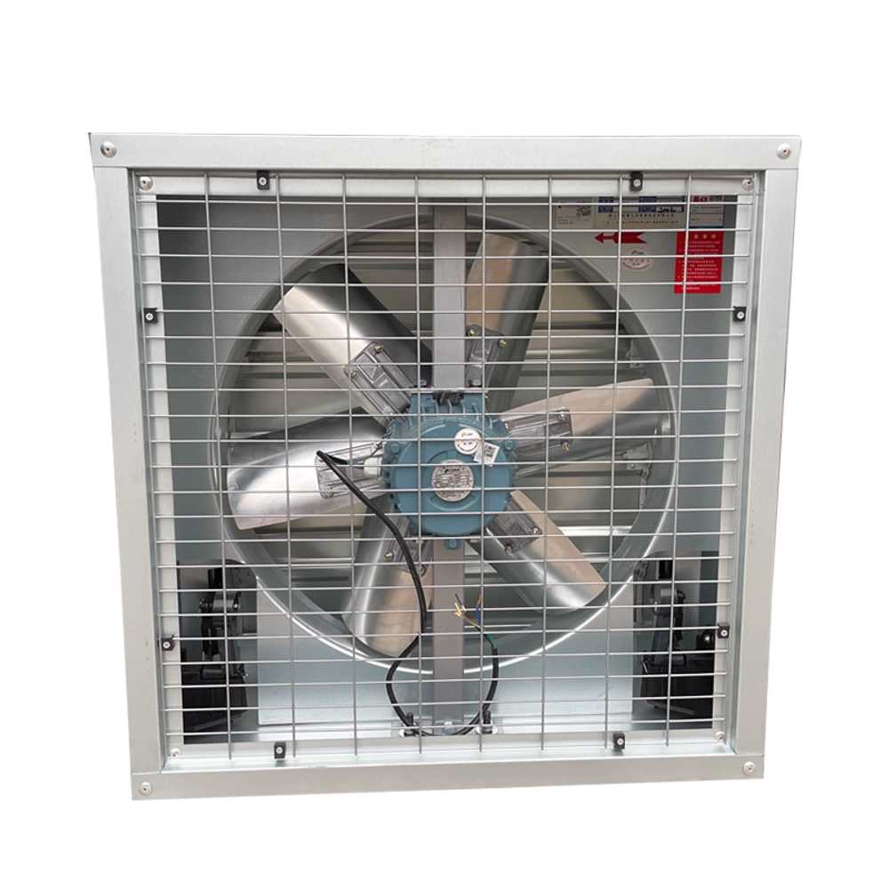 공업용 환풍기 환기용 집진 고압 벽부형 셔터 창문 500x500mm / 0.37KW 380V - 상세 이미지 5