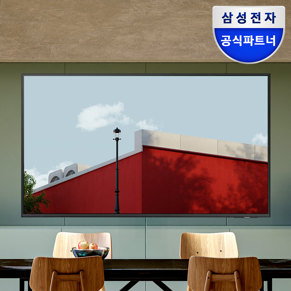 삼성 43인치(107.9cm) 4K UHD 스마트 비즈니스TV 소형TV LH43BEF 미니 슬림 벽걸이형 제품 이미지
