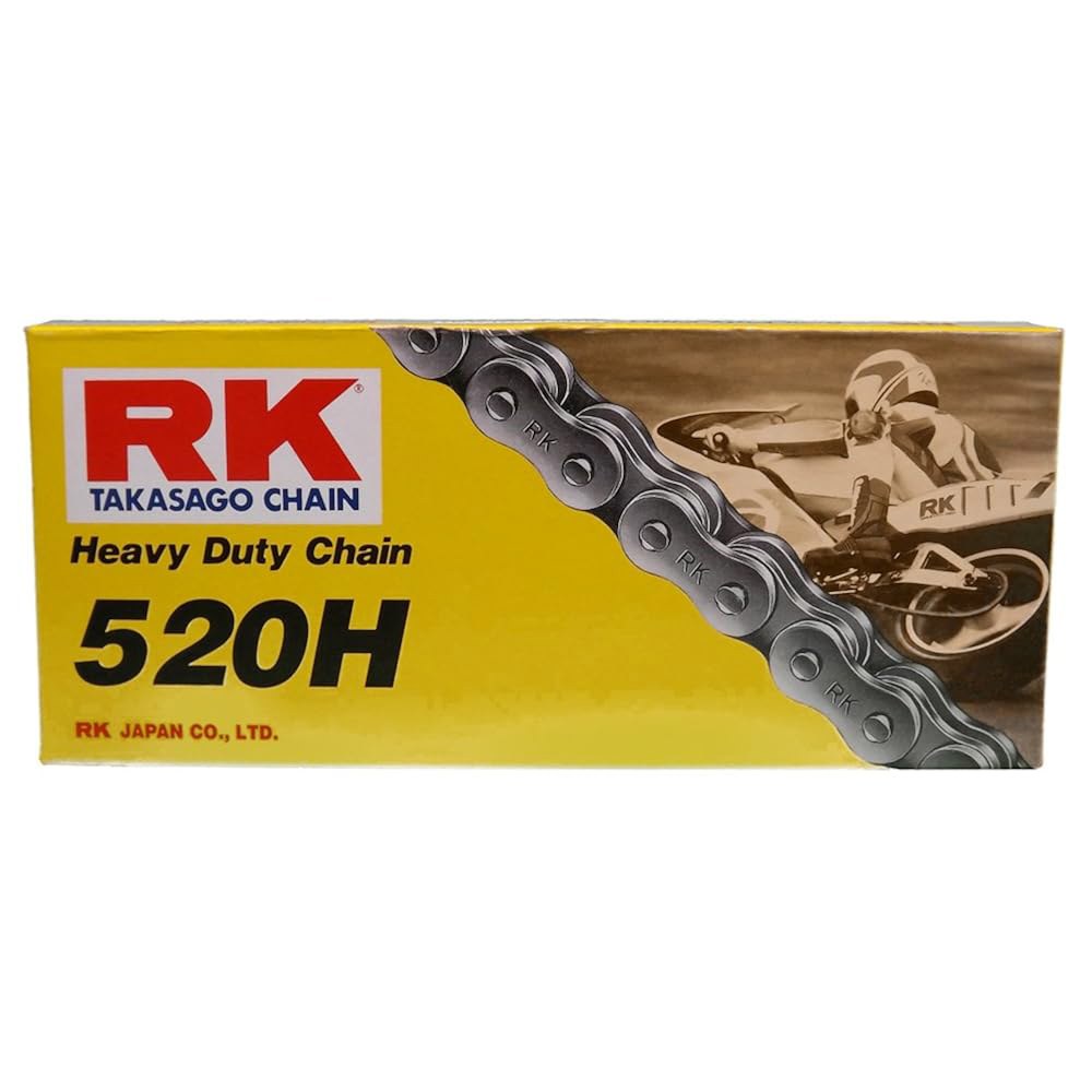 RK 레이싱 체인 M520HD-120 (520 시리즈) 120-링크와 표준 비오링 및 커넥팅 링크 연결 2 Pack 2-Pack - 상품 이미지