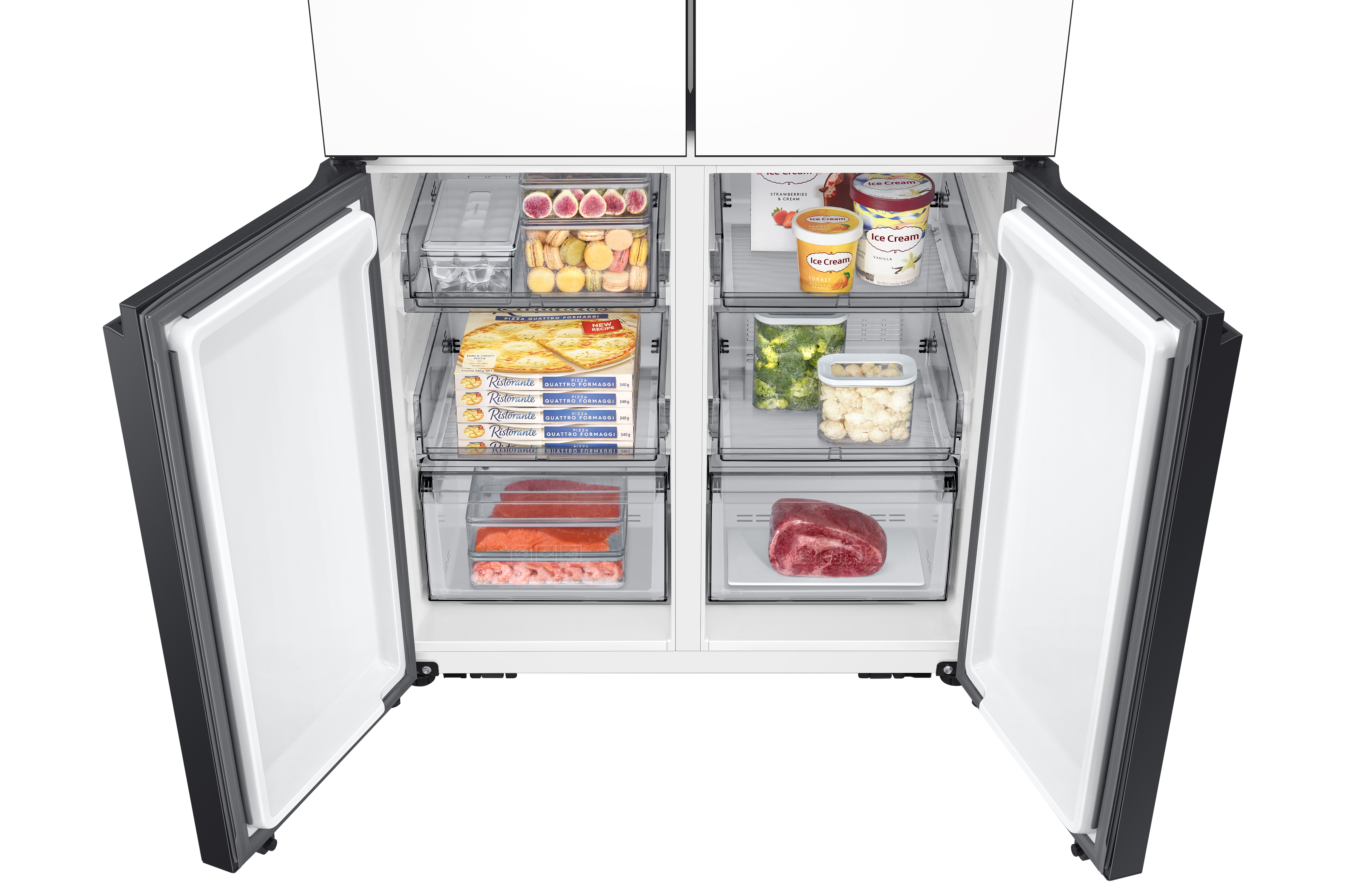 삼성 비스포크 AI 냉장고 25년형 4도어 키친핏Max RM70F63M2Z 푸드쇼케이스