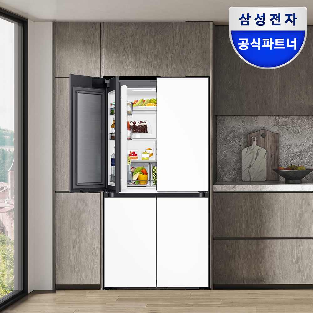 삼성 비스포크 AI 냉장고 25년형 4도어 키친핏Max RM70F63M2Z 푸드쇼케이스