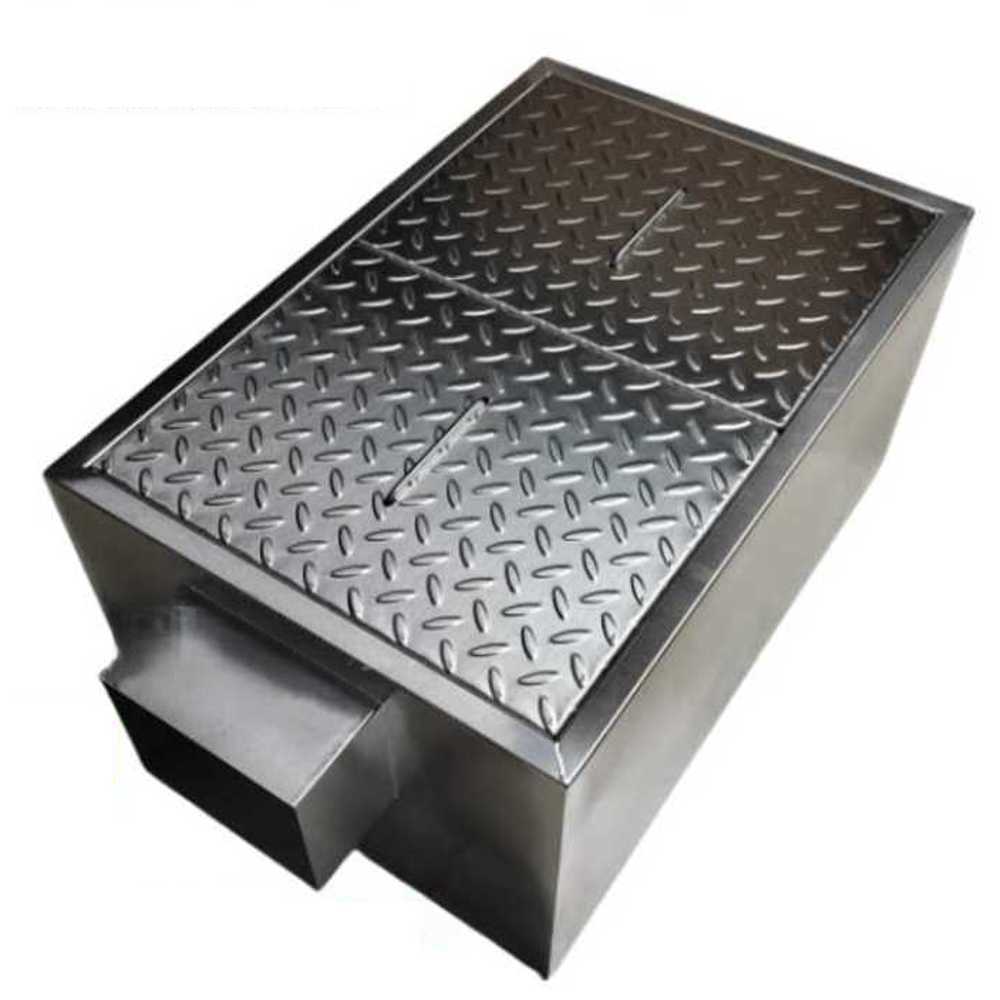 집수정 거름망 낙엽방지망 우수맨홀 클로버 빗물받이 600x300x200mm / 201 스테인리스 - 상품 이미지
