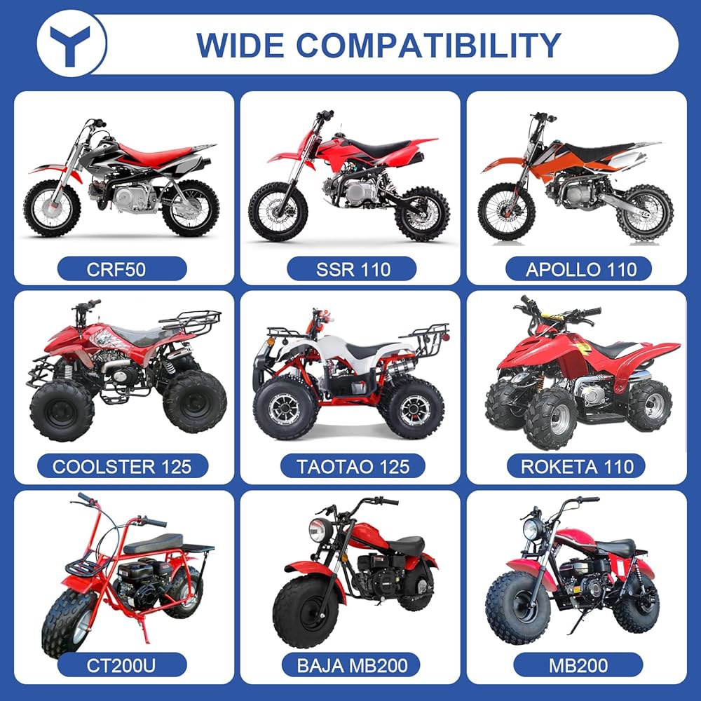 YOXUFA 420 체인 132 링크 125cc 110cc SSR 타오타오 아폴로 쿨스터 카즈마 50cc 70cc 피트 더트 바이크 ATV 4륜 고 카트 프레데터 212cc 콜먼 - 상세 이미지 3