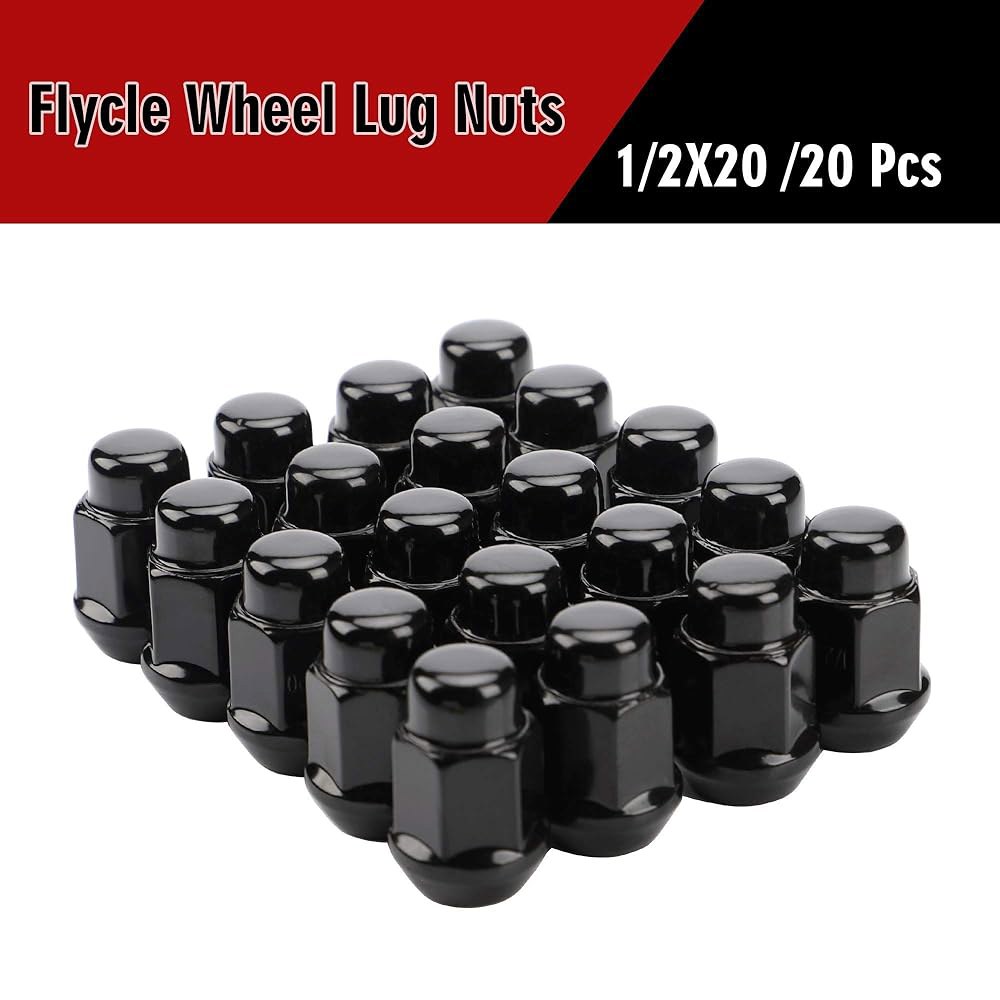 3.6cm(1.4인치) 1/2-20 클로즈드 엔드 벌지 19mm KJ 체로키 TJ WK 블랙 - 20개 애프터마켓 콘 YJ ZJ 리버티 육각 XK Exlporer 휠용 러그 WJ - 상세 이미지 3