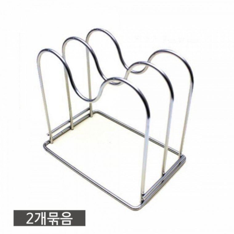 스텐레스 도마거치대 2개 정리대 도마받침대 주방정리 - 상품 이미지