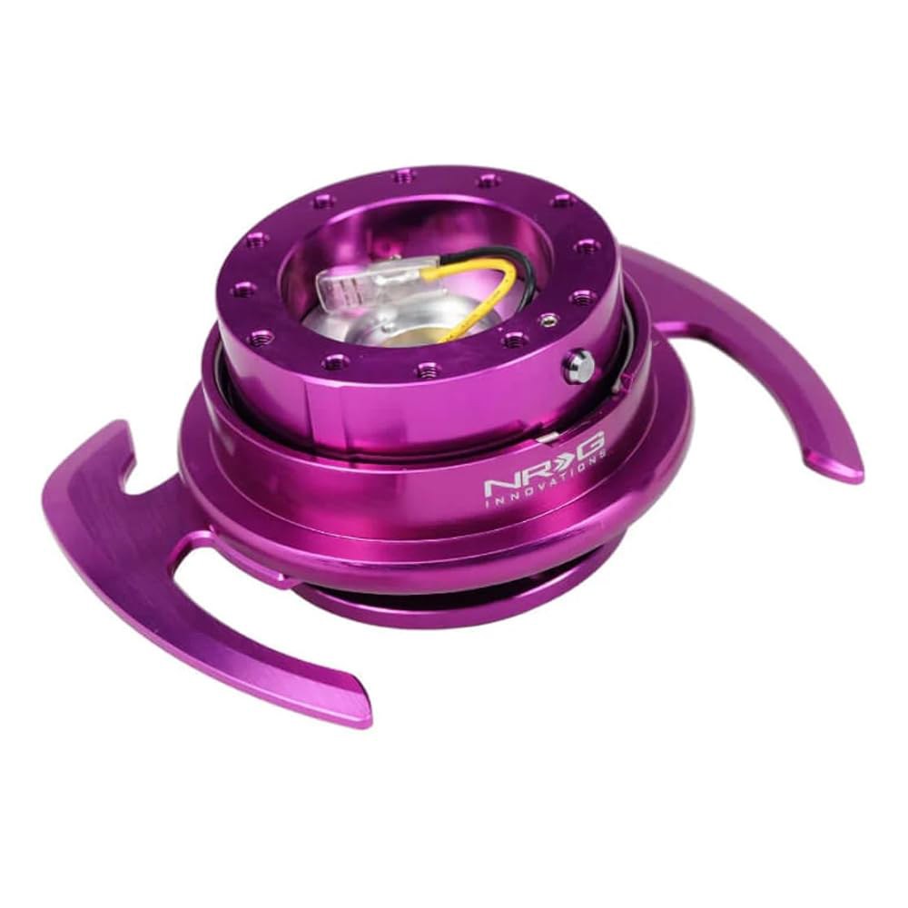 NRG-SRK-700PP GEN 4.0 핸들 퀵 6x74mm 퍼플 릴리즈 포함 어댑터, 6x70 바디/퍼플 패턴 키트 링 볼트 Black - 상품 이미지