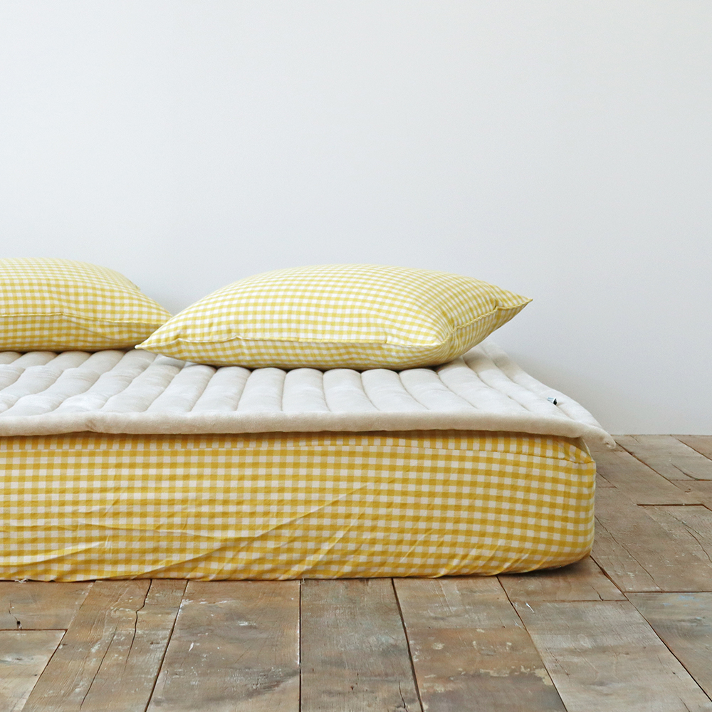 따뜻한 온기 겨울패드 마이크로 고밀도 단모 밍크 극세사 미끄럼방지 고정밴드 침대패드 SS