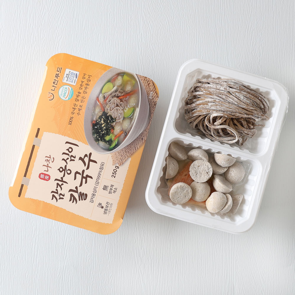 100% 강원도 감자 수제 옹심이 칼국수 2인분 강판에 갈아만든 쫄깃한 옹심이 이미지 8