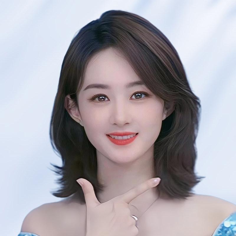 인모 100% 여성 중 단발 가발 항암 천연모발 엄마 모카브라운 중간 분할 35cm - 상세 이미지 2
