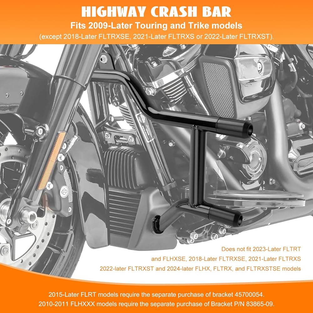 2009-2025 투어링 로드 킹 스트리트 글라이드 일렉트라 CVO 리미티드 트라이크 모델에 맞는 Eumti 엔진 가드 프론트 고속도로 충돌 바 프레임 슬라이더 프로텍터 - 상세 이미지 2