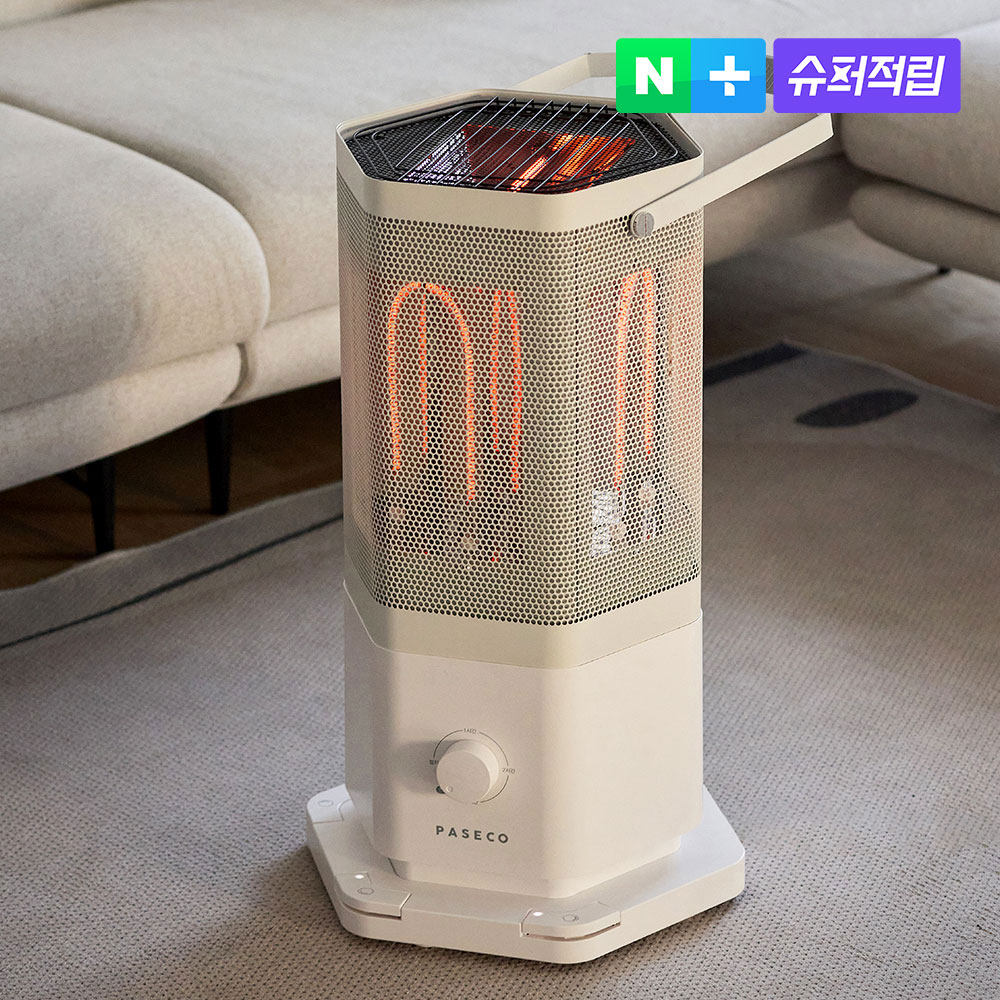 파세코 전기히터 칠방난로 카본 가정용 사무실 발터치 난방기 오방난로