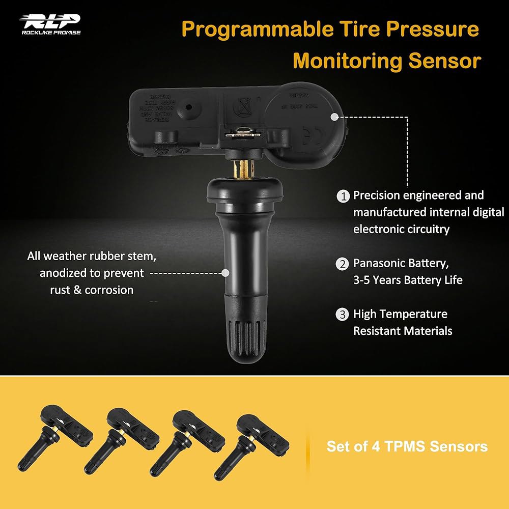 TPMS 센서 타이어 압력 4개 링컨 포드 DE8T-1A180-AA 315MHz CM5T-1A180-AA 세트 교체 머큐리 9L3Z-1A189-A - 상세 이미지 2