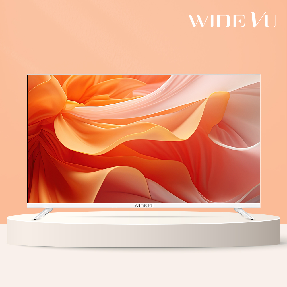 와이드뷰 QLED 127cm(50인치) UHD 4K TV 화이트색상 구글 스마트TV QWGE50UT1 단품 택배 - 상품 이미지