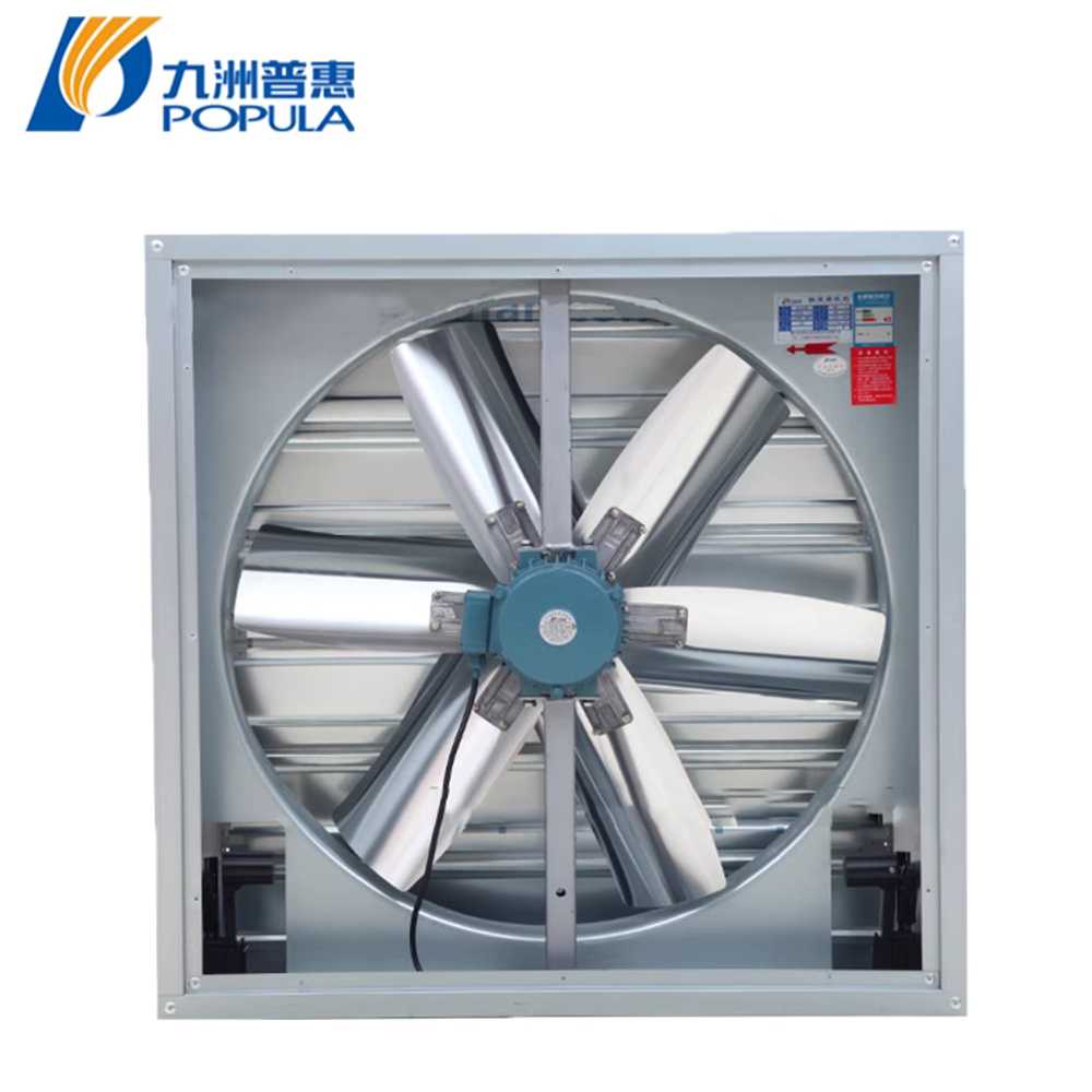 공업용 환풍기 환기용 집진 고압 벽부형 셔터 창문 500x500mm / 0.37KW 380V - 상세 이미지 3