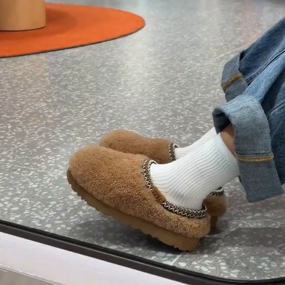 미국 어그 UGG 타스만 맥시 컬리 뽀글이 체스트넛 브라운 1158256K-CHE - 상세 이미지 3