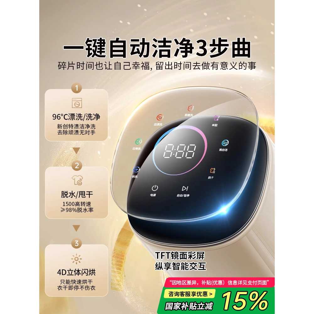 속옷 세탁기 미니 욕실 수건 주방 빨래 수영복 행주 기본형 이미지 6