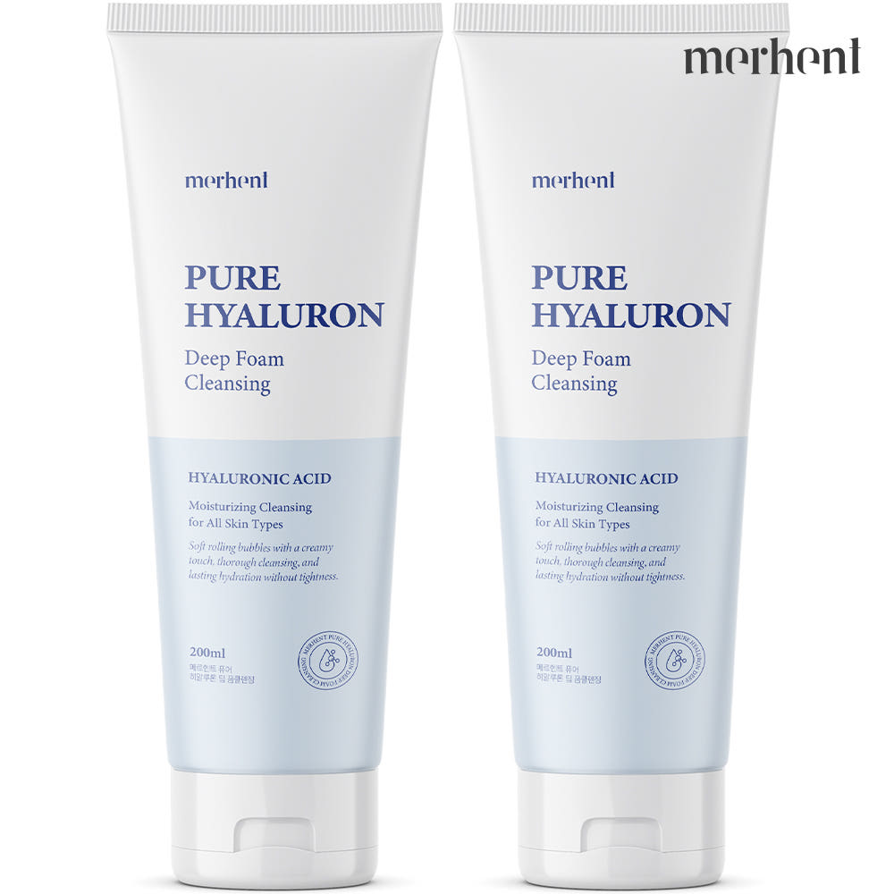1+1 메르헨트 히알루론 폼클렌징 200ml 대용량 약알칼리 딥클렌징 세안제 버블 - 상세 이미지 5