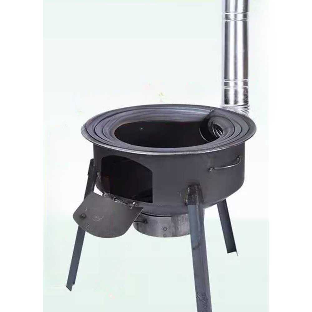 가마솥화덕 전원주택 숯불 시골 난로 냄비 스토브 35cm 1.5/6종 세트/화구 링 없음 - 상품 이미지
