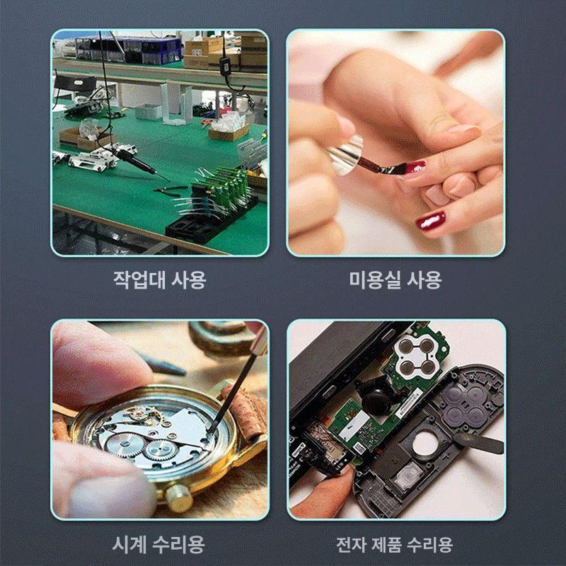 LED 고배율 독서 작업용 확대경 블랙 L급 - 상세 이미지 5