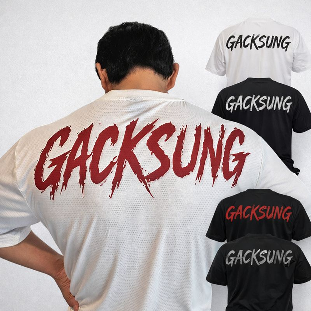 각성 [시그니처] 오버핏 짐웨어 메쉬홀 반팔 티셔츠 쿨링 냉감 제품 이미지