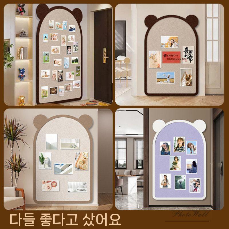 아치형 펠트 보드 메모 포토월 사진걸이 인테리어소품 게시판 - 상세 이미지 2